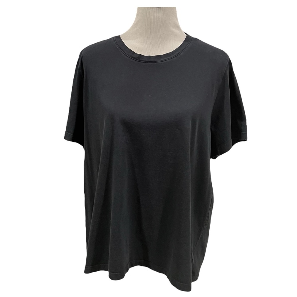 Johnny Was Black Embroidered T-Shirt Size XL